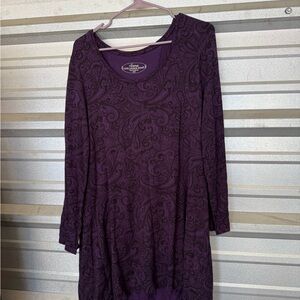 Soma Purple Paisley Midi Dress